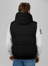 PIT BULL &quot;Patton&quot; Men&#39;s Hooded Vest - Black