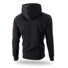 Bluza z kapturem rozpinana Dobermans Aggressive "Effort Performance  BZK261" - czarna