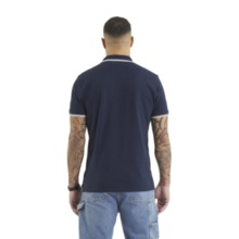 Koszulka Polo Pit Bull Pique Stripes Regular - granatowa