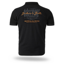 Dobermans Aggressive "BROTHERS IN BATTLE" TSP413 Polo Shirt - Black