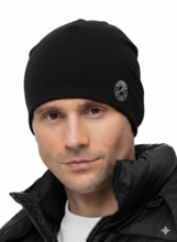 Czapka zimowa bawełniana PIT BULL "SAN DIEGO CA" - czarna