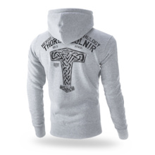 Dobermans Aggressive &quot;MJOLNIR II BZ275&quot; zip-up sweatshirt with hood - gray