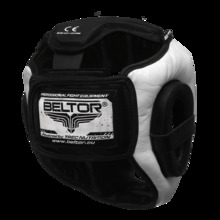 Kask sparingowy Beltor "TOP PRO" czarno/biały