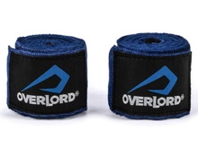 Bandaż bokserski owijki 3.5 m Overlord - niebieskie