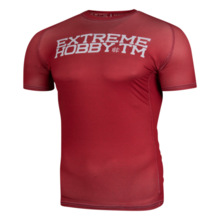Koszulka techniczna Extreme Hobby "Trace" Short sleeve - czerwona