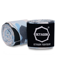 Bandaże bokserskie owijki Octagon 3 m - camo niebieskie
