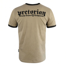 Pretorian Ringer "Honour" T-Shirt - Sand