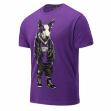 Koszulka T-shirt męski Extreme Hobby "BULLTERIER" - fioletowy