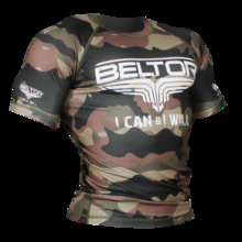 Rashguard krótki rękaw Beltor "Army" kompresyjny - moro