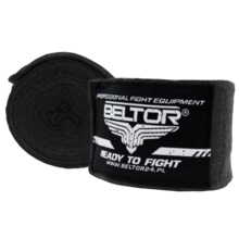 Beltor Boxing Wraps 4m - Elastic - Black