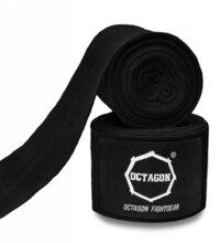 Bandaże bokserskie owijki Octagon 3 m - czarny