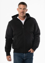 Kurtka zimowa z kapturem PIT BULL "YORK" - czarny