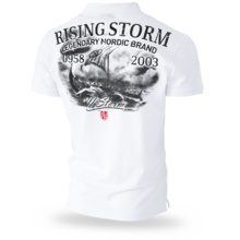 Polo Koszulka Dobermans Aggressive "RISING STORM" TSP162 - biała