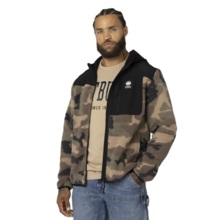 Bluza polarowa rozpinana z kapturem PIT BULL "JOYNER" - woodland camo