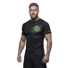 Rashguard PIT BULL "RAY - czarny/limonka
