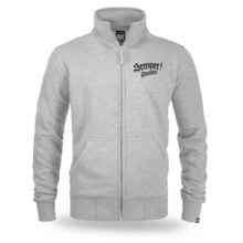 Bluza rozpinana Dobermans Aggressive "SEMPER PARATUS BCZ412" - szara