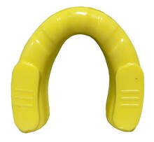 Masters OZ-GEL single jaw mouthguard - yellow and white