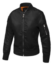 Women&#39;s spring jacket PIT BULL MA-1 &quot;Genesee&quot; &#39;21 - black