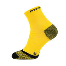 PIT BULL Runmageddon &quot;Quarter&quot; socks 2 pack - yellow/black
