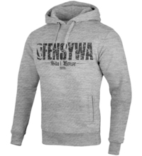 &quot;Strength and Honor&quot; Offensive hoodie - gray