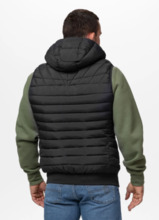 PIT BULL &quot;NAYLOR&quot; Quilted Hooded Vest - Black