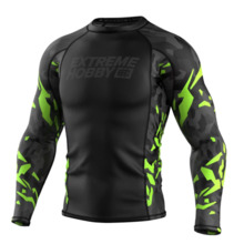 Longsleeve rashguard Extreme Hobby | Black Panther - czarny/limonka