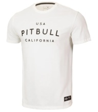 Koszulka męska Pit Bull Garment Washed USA California - biała