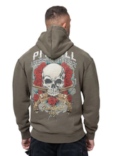 Men's hoodie PIT BULL WASHED "SANTA MUERTE" - olive