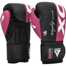 Rękawice bokserskie RDX F4 - czarno/różowe