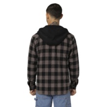 PIT BULL "PIONEER II" Flannel Hooded Jacket - Taupe