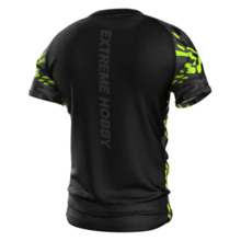 Koszulka techniczna Extreme Hobby | Black Panther - czarny/limonka