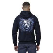 Bluza z kapturem PIT BULL "WORLD" - granatowy
