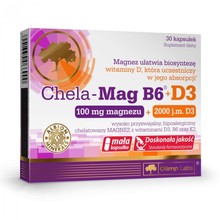 Chela- Mag B6+D3 Olimp - 30 kapsułek