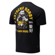 Koszulka T-shirt męski Extreme Hobby "TRAIN HARD" - czarny