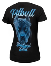Koszulka damska PIT BULL "Blue Eyed Devil 23" - czarna