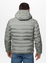 Kurtka zimowa PIT BULL pikowana z kapturem FOOTHILL - szałwiowy