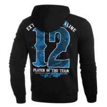 Bluza z kapturem Extreme Adrenaline "12 Player" - niebieski