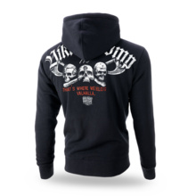 Dobermans Aggressive &quot;MY VALHALLA BZ272&quot; zip-up sweatshirt - black