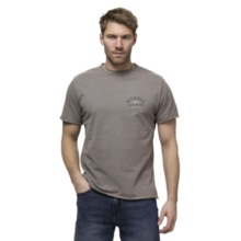 PIT BULL Denim Washed Raw Men's T-Shirt "PACIFIC" - Taupe