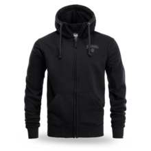 Bluza z kapturem rozpinana Dobermans Aggressive "VALHALLA III BZ400" - czarna