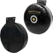 Round training target on the wall - Black Power 