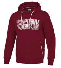 PIT BULL Terry &quot;Blood Dog&quot; hoodie - burgundy