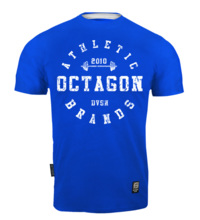Koszulka T-shirt Octagon "Athletic Brands" - niebieska