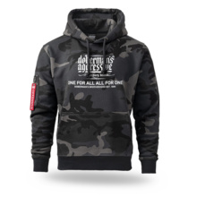 Bluza z kapturem Dobermans Aggressive "LEGANCY BKK403" - moro