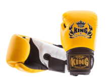 RĘKAWICE BOKSERSKIE TOP KING TKBGSA "SUPER AIR" (152) (yellow/black/white) "K"