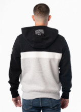 Bluza męska z kapturem PIT BULL "GIBSON" - czarny/szary