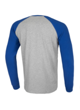 Koszulka Longsleeve PIT BULL  "California" 210 - szara/royal blue