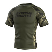 Short sleeve rashguard męski Extreme Hobby | JUNGLE PANTHER - khaki