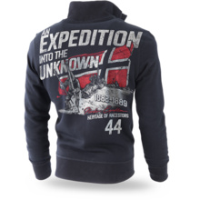 Dobermans Aggressive &quot;UNKNOWN EXPEDITION BCZ203&quot; zip-up sweatshirt - black