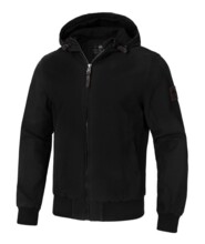 Kurtka męska przejściowa z kapturem PIT BULL "CRIMSON" - czarny